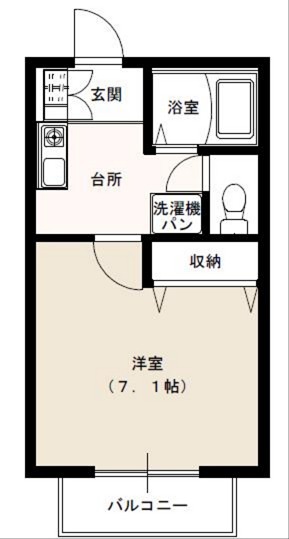 ベルハウス和地山B 間取り