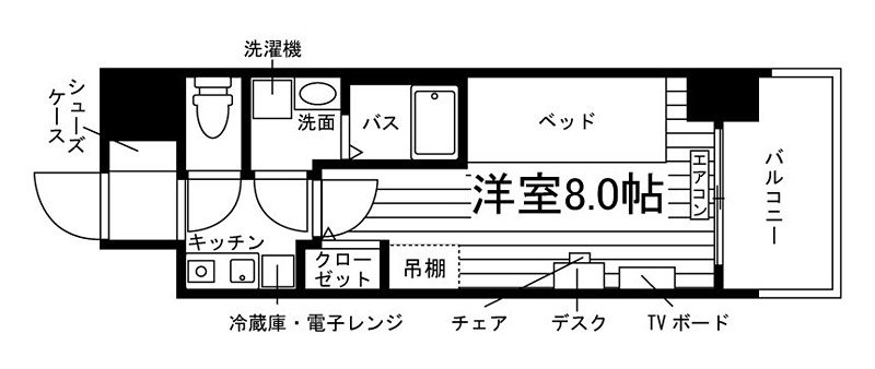 学生会館ソレイユ八事 間取り