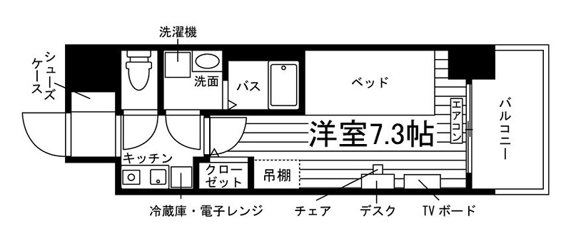 学生会館ソレイユ八事 間取り