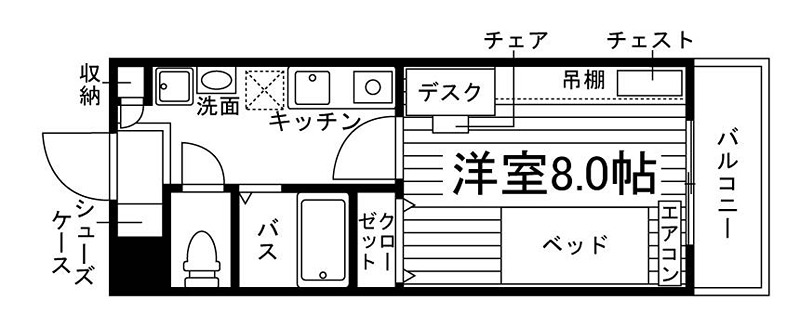 ラヴィール八幡山 間取り