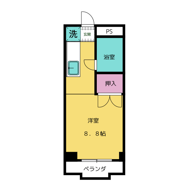 カルボンヌ音聞山 間取り