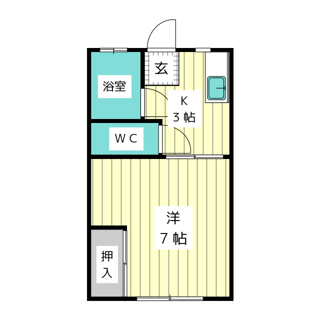 川本アパート 間取り