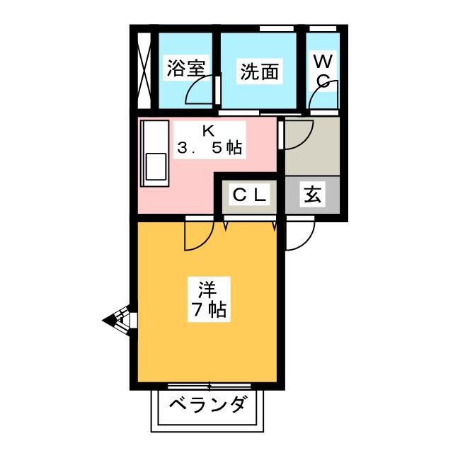サニーコート上浜Ｂ 間取り
