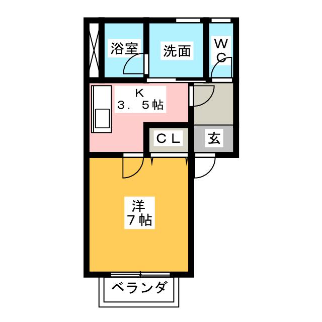 サニーコート上浜Ｂ 間取り