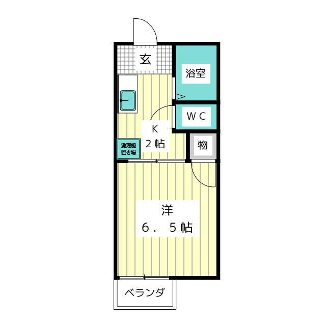 ひかりハイツB棟 間取り