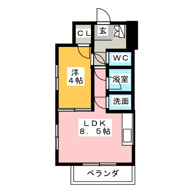 エスティメゾン東別院 間取り