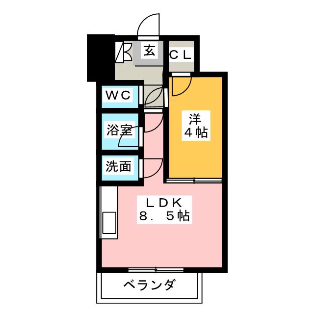 エスティメゾン東別院 間取り