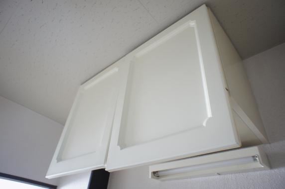 エポックダボ キッチンの上にも収納があります。