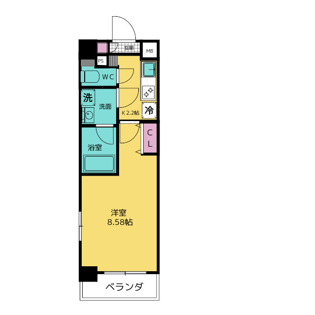 アールズテラス名駅 間取り