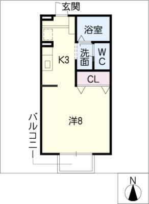 セジュールフジタⅢ 間取り