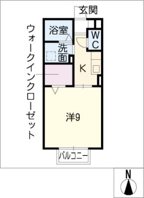 メゾン・ラ・ポール福原 間取り