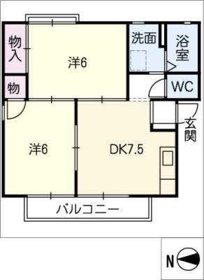 クリスタルビレッジＤ棟 間取り