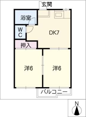 高塚ハイツＢ 間取り