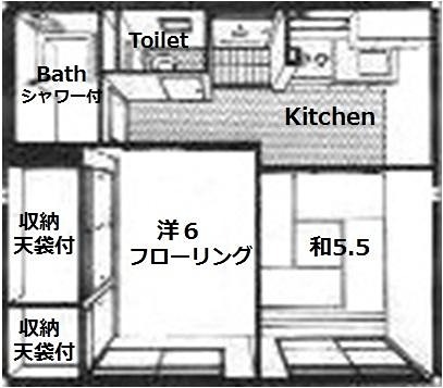 ｼﾃｨハイム101 間取り