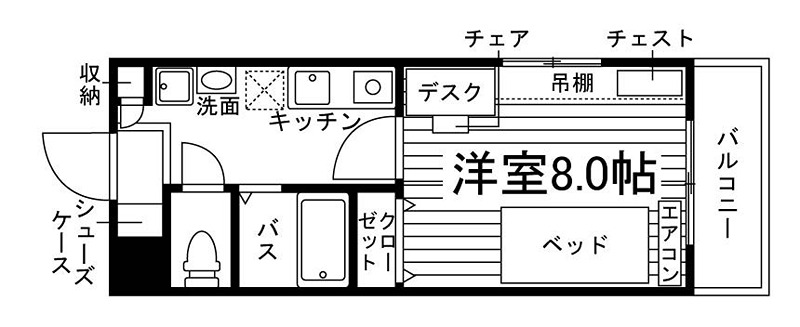 ラヴィール八幡山 間取り