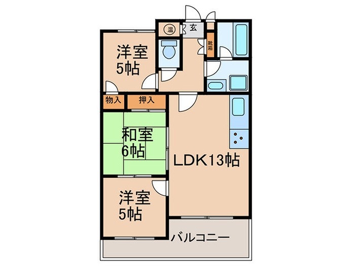 ヒルズ富が丘 間取り