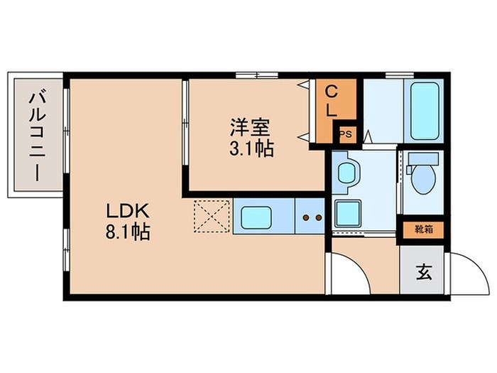 SELENITE平安通駅前 間取り