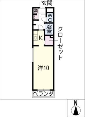 サンハイツ　鏡池 間取り