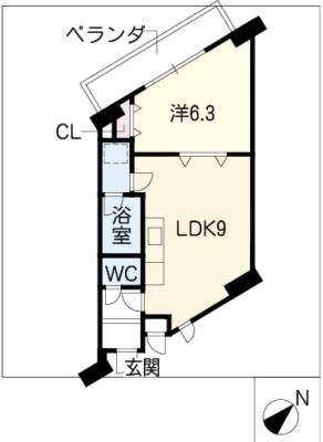 パレスＨＡＫＵＨＯ 間取り