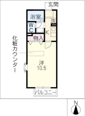 メゾン・ラポール　Ｆ棟 間取り