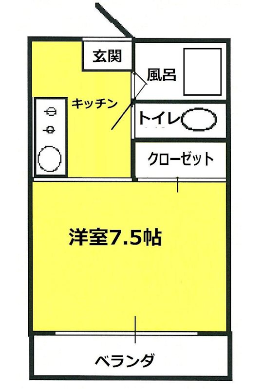 キャンパスサイドメイワ 間取り