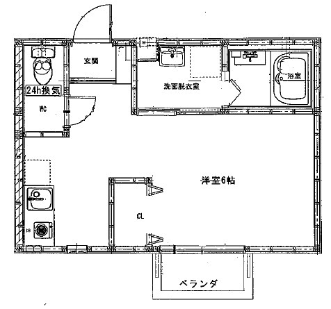 M.KホームⅤ 間取り