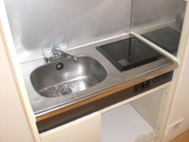 パーソナルマンションサカエ 1口電気コンロ付きのキッチン