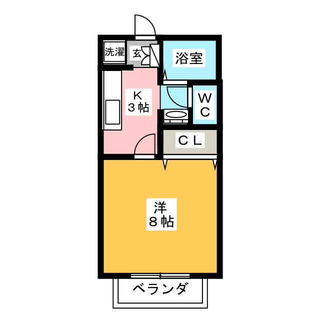 ｄｏｕｘ・ｕｎⅢ【ドゥー　アン　スリー】 間取り