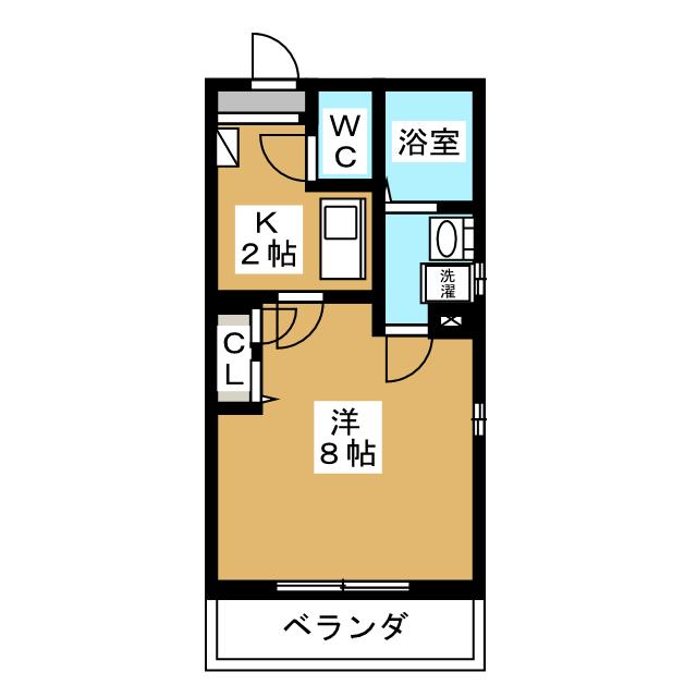 クレフラスト矢田Ａ棟 間取り