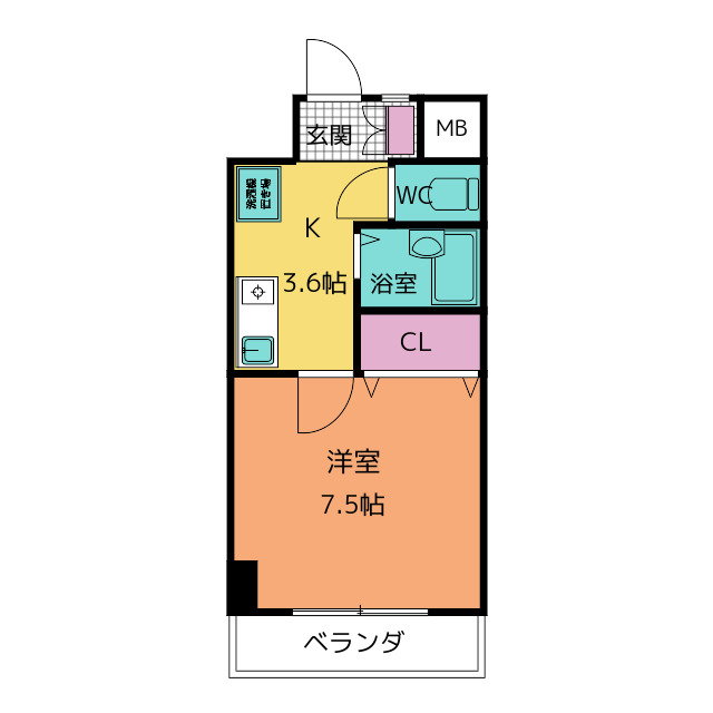 Ｋ０１ 間取り